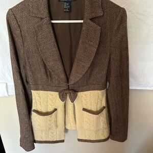Brown & Cream Women's Jacket